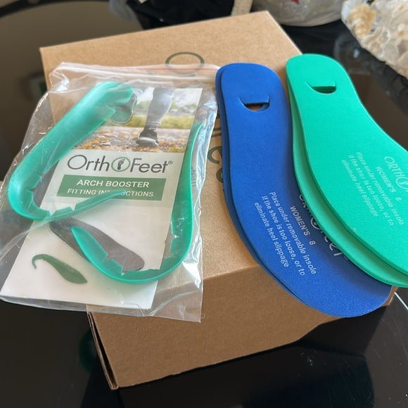 NWT Women’s Black Slip-On Shoes OrthoFeet NWT in box new 8 wide orthopedic - Picture 9 of 9